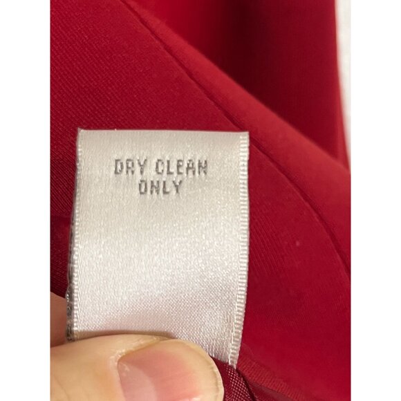 Dressbarn Workwear Retro Blazer 12 Red Office Classic Chic Preppy Old Money 80s - Picture 9 of 10